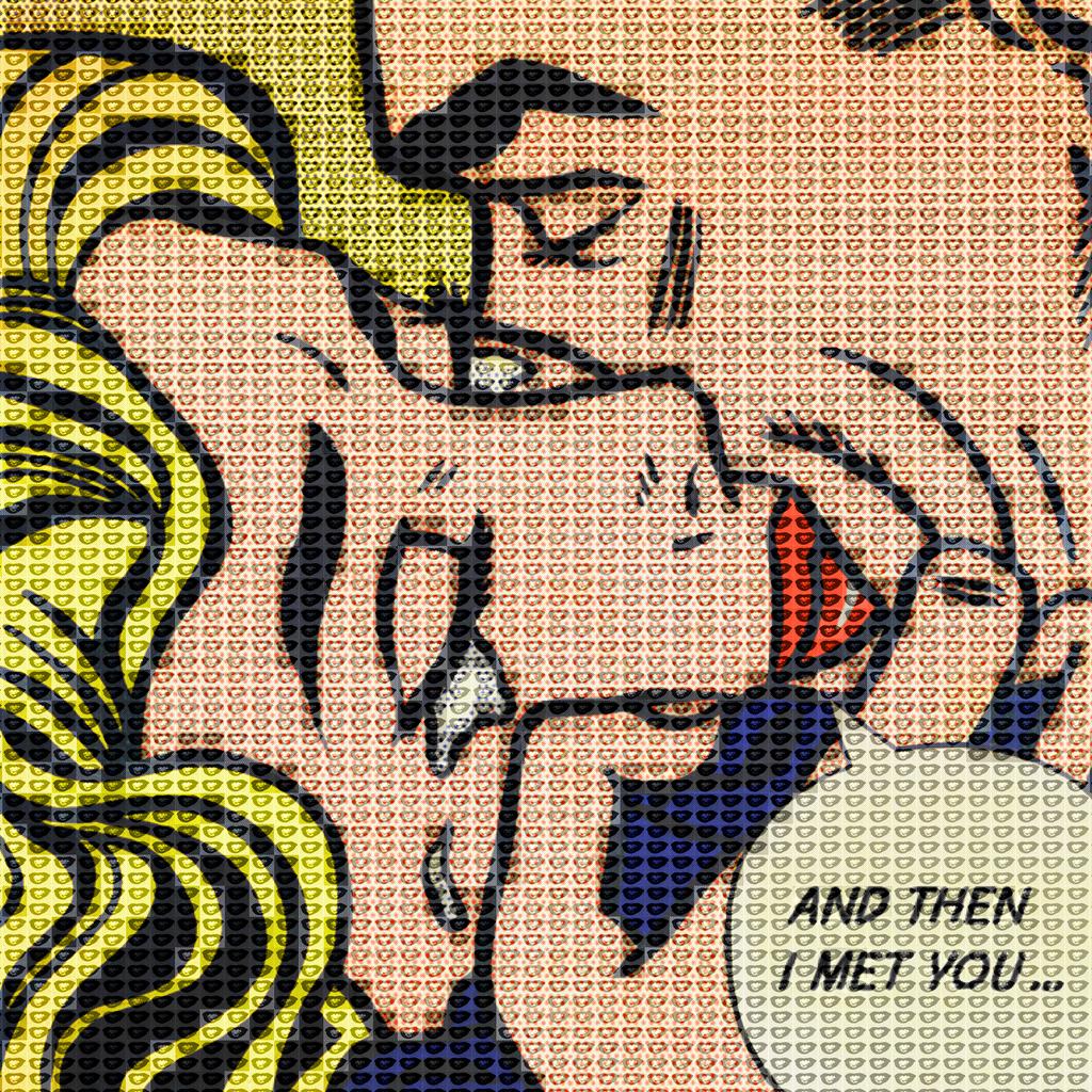 A Thousand Kisses Deep, Lichtenstein vs Warhol - Mixed Media Art by Alex Guofeng Cao
