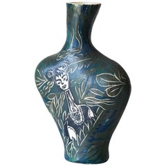 Earth Needs Us Both, Porcelain Vase Sculpture