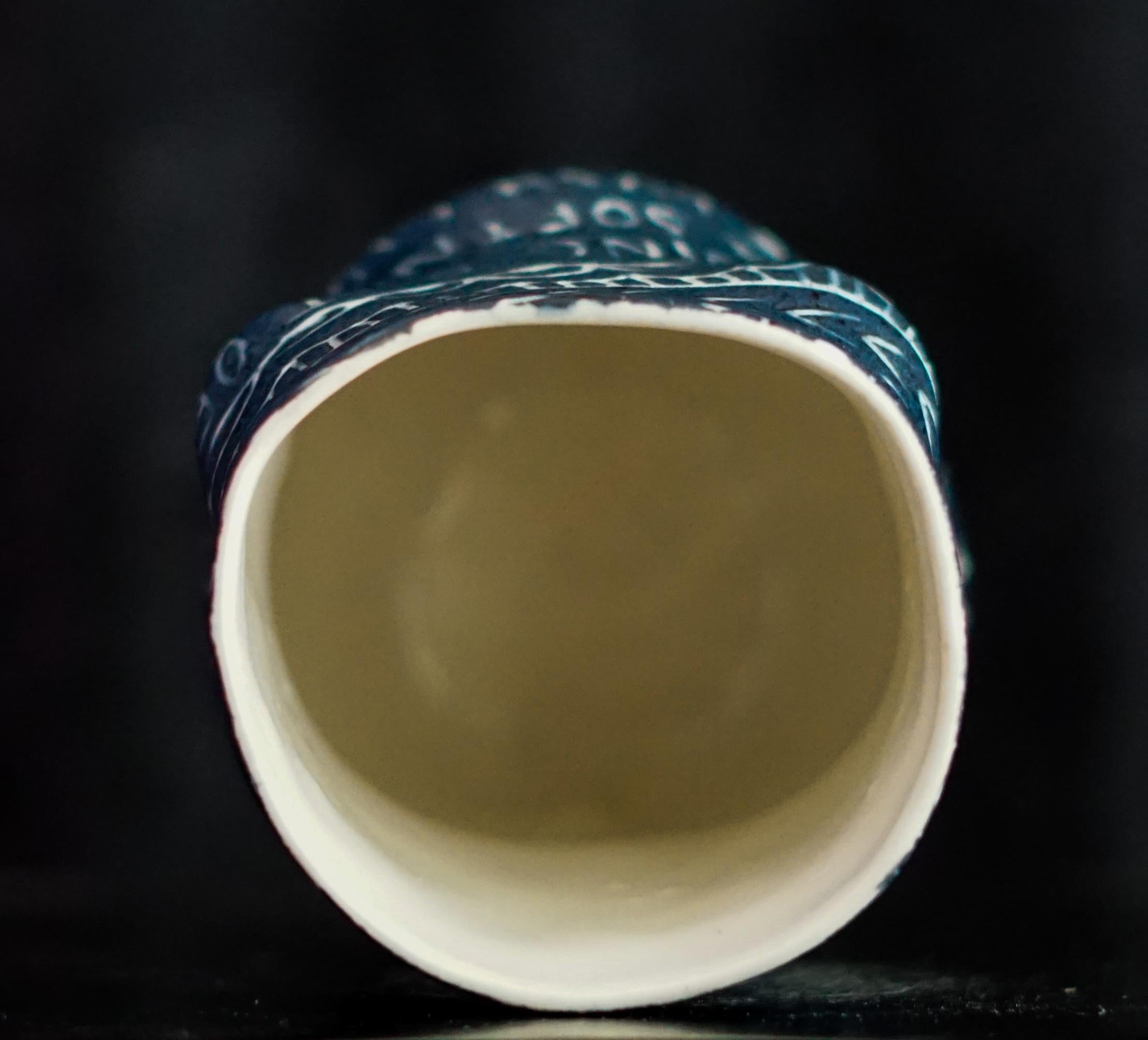 “Growing Out of My Ribcage...” Porcelain cup with sgraffito detailing For Sale 2