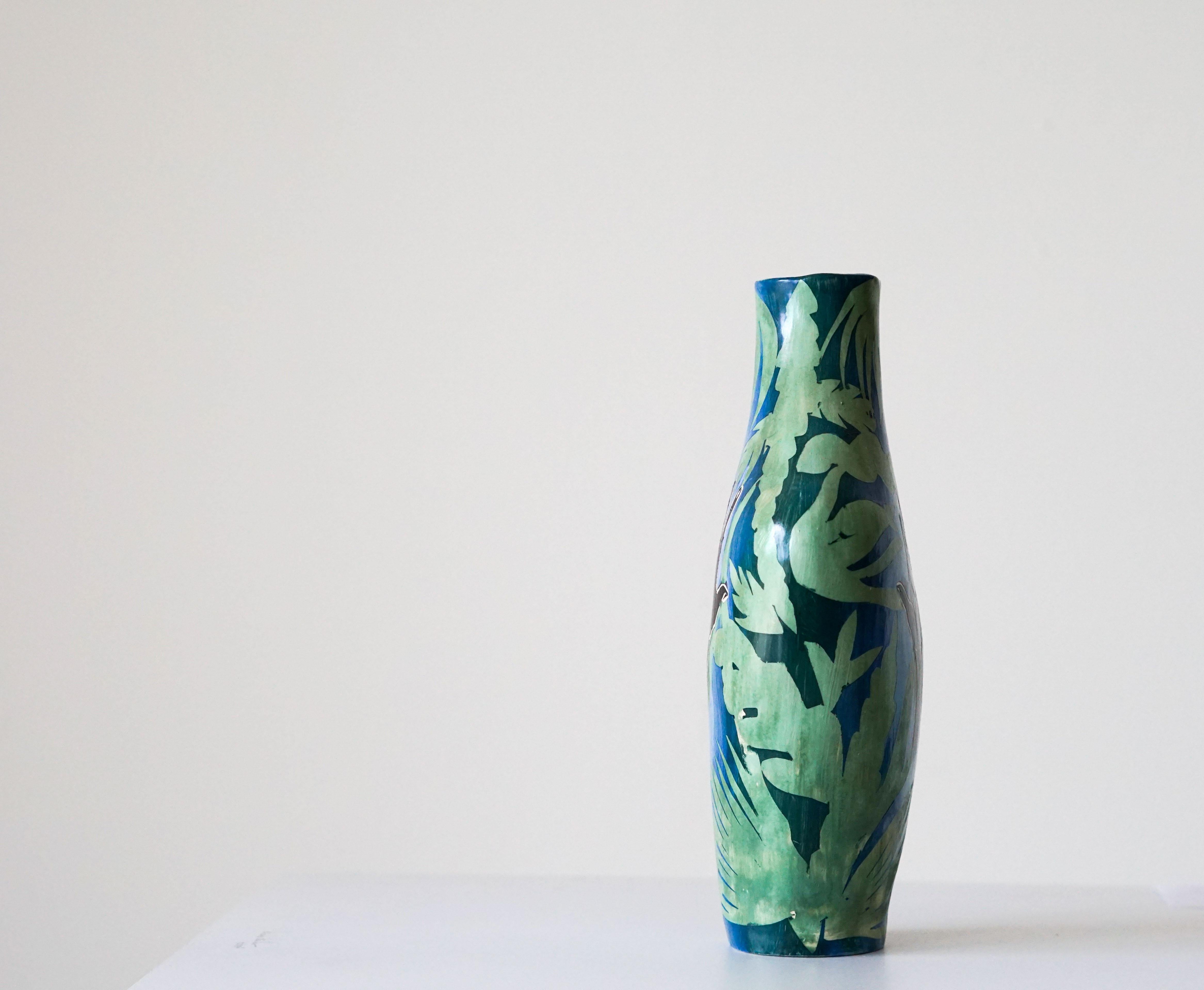 Helping Hand, Ceramic Vase sculpture For Sale 3