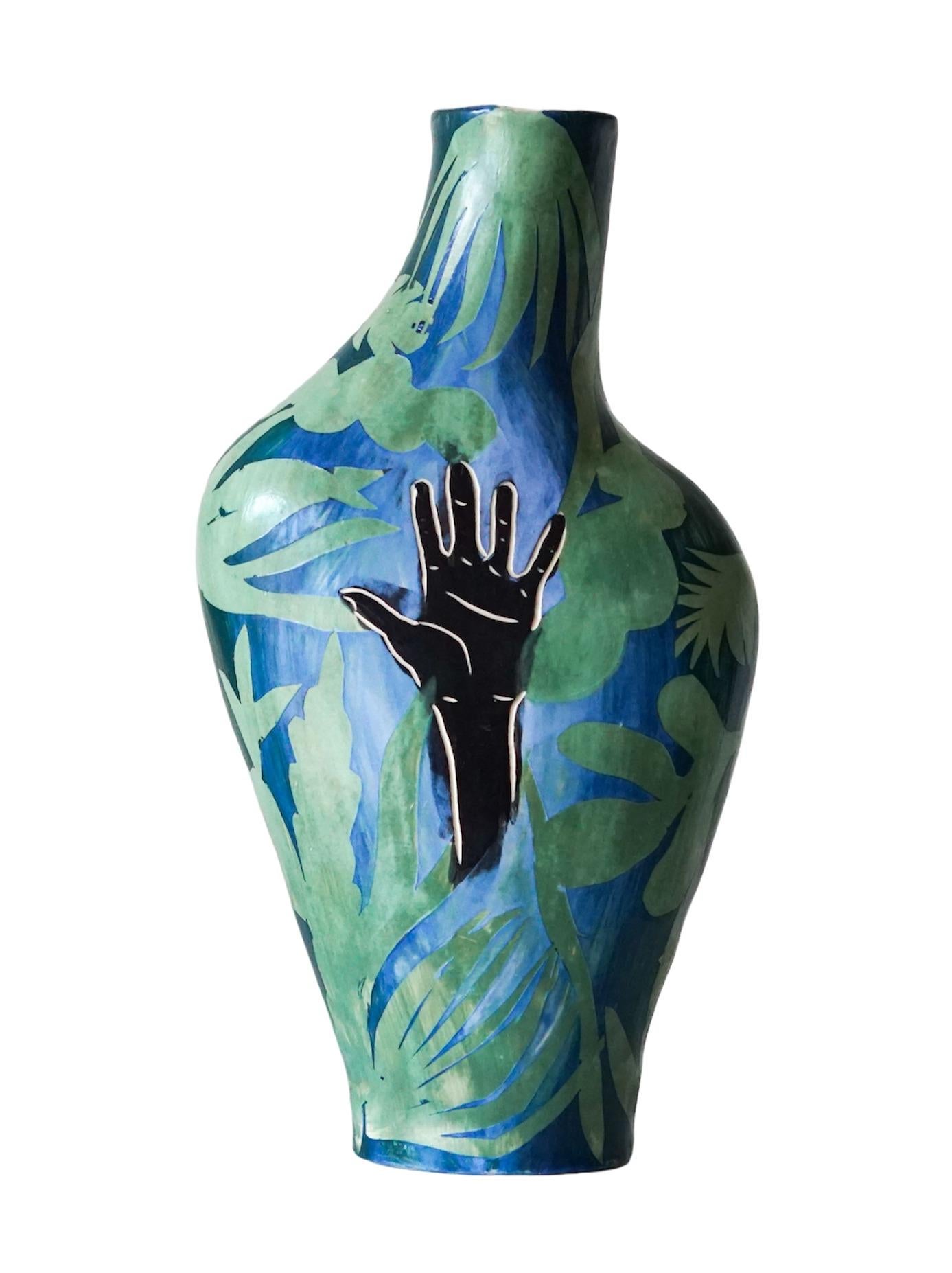 Helping Hand, Charming Snakes e Earth Needs Us Both. Sculture in vaso di ceramica - Sculpture di Alex Hodge