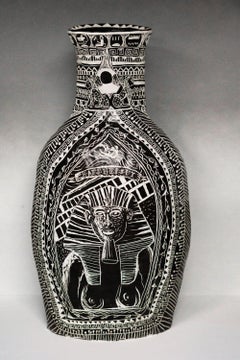 History Lesson Power Is Always Taken. Hand Carved Large Porcelain Vase