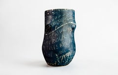 “...Is Beating Me From the Inside...” Porcelain cup with sgraffito detailing