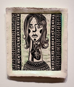 Lead with the Heart Carved Porcelain Wall Sculpture, 16x12 Inches