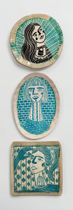 Lock and Key, Protective Linings and Rattling Cages. Porcelain Wall Sculptures