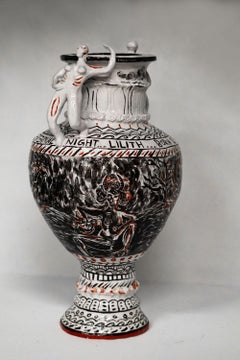 Of Course, You Weren’t Made to Be Subservient, Large Carved Porcelain Vase