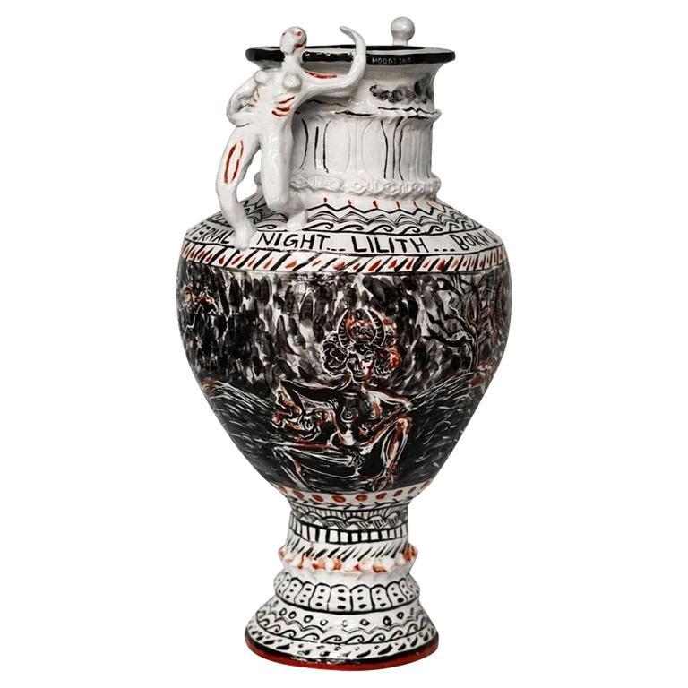 Bien sûr, vous n'êtes pas fait pour être soumis, grand vase en porcelaine sculptée