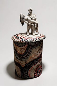 Pieta. Porcelain Sculpture with hand-painted details