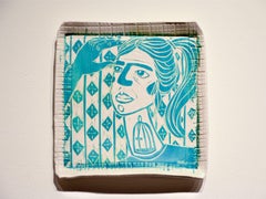 Rattling Cages Portrait Carved Porcelain Wall Sculpture, 10x10 Inches