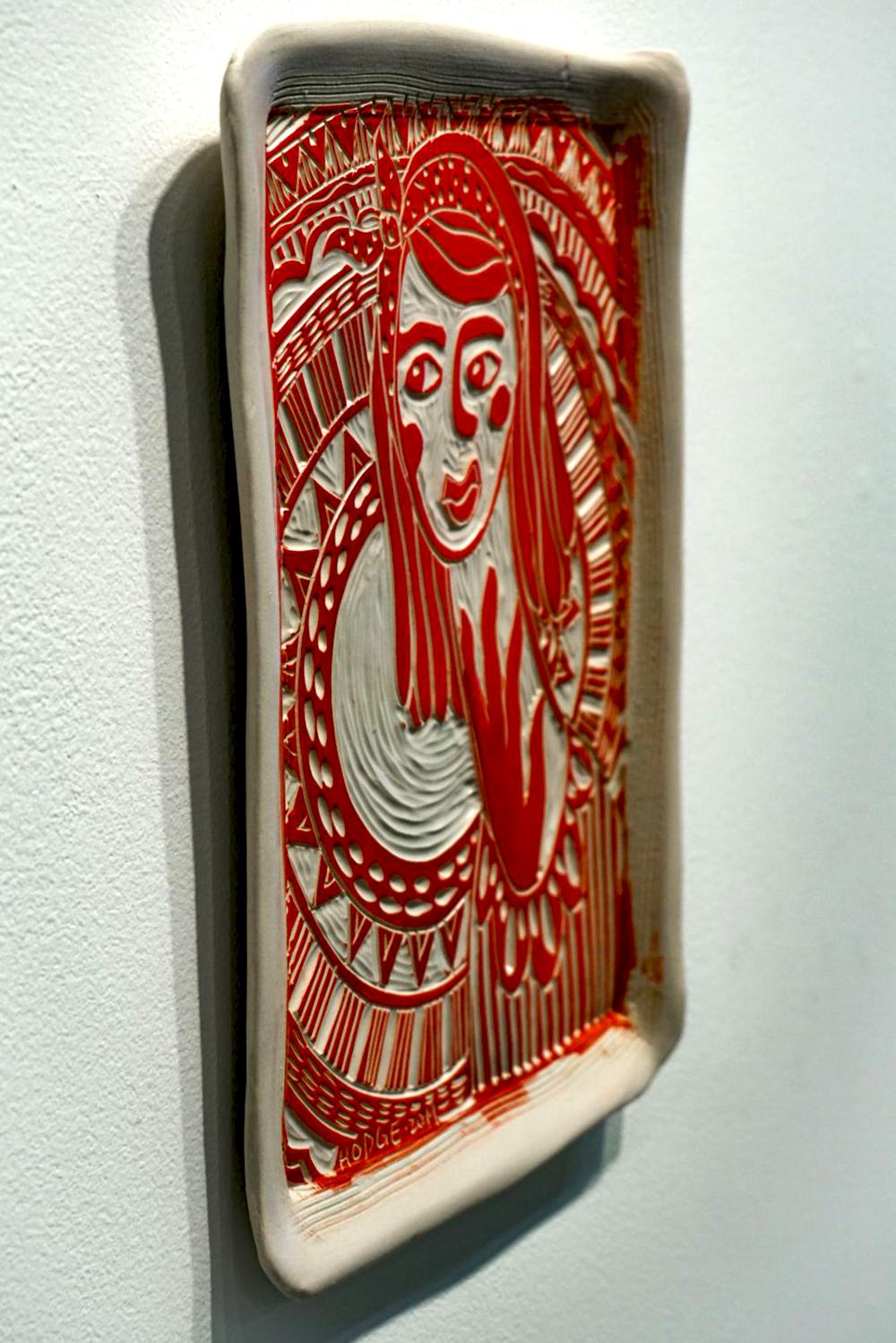 Ensemble de 6 assiettes en porcelaine poétique. Sculptures murales en vente 3