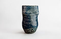 Also liege ich hier... Porzellantasse mit Sgraffitodetails