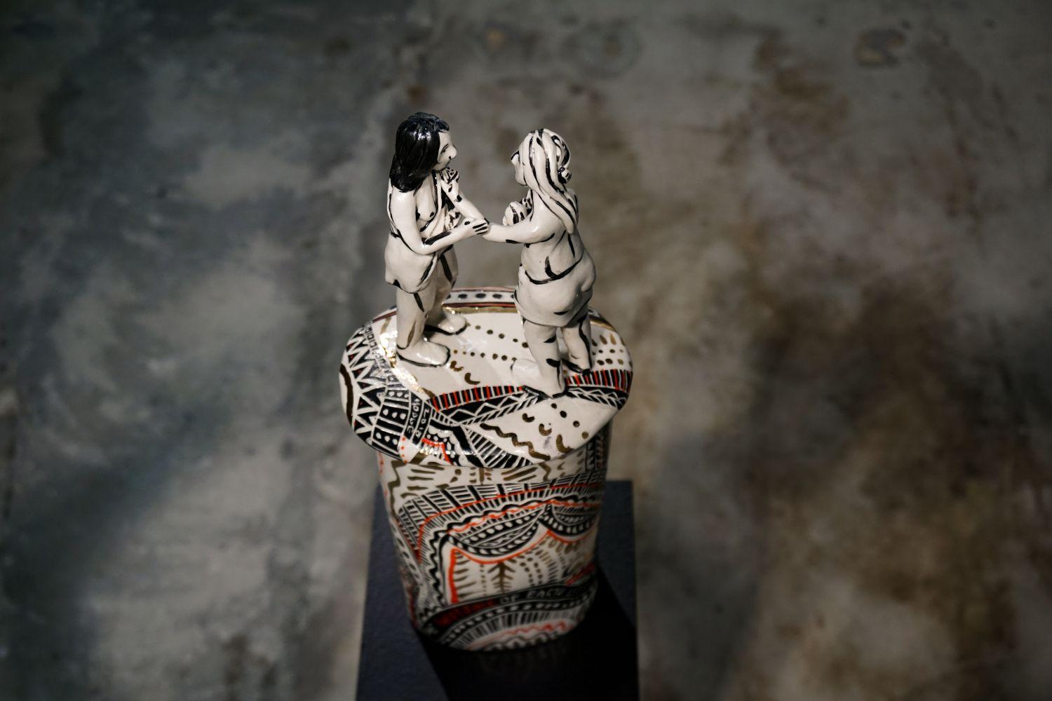 Los frutos de nuestro trabajo. La serie del tarro histórico. Porcelana en venta 3