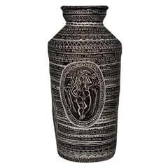 Tribute to Astarte and Her Spirit of Tenacity. Large Carved Porcelain Vase