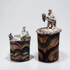 Two sculptures. The In Light of Her Series. Porcelain, with hand-painted details