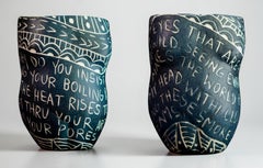 Perché insisti a frantumare, e gli Occhi che sono. Tazza in porcellana Diptych