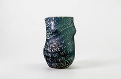 Vous vouliez quelque chose... Tasse en porcelaine avec détails en sgraffite de l'artiste