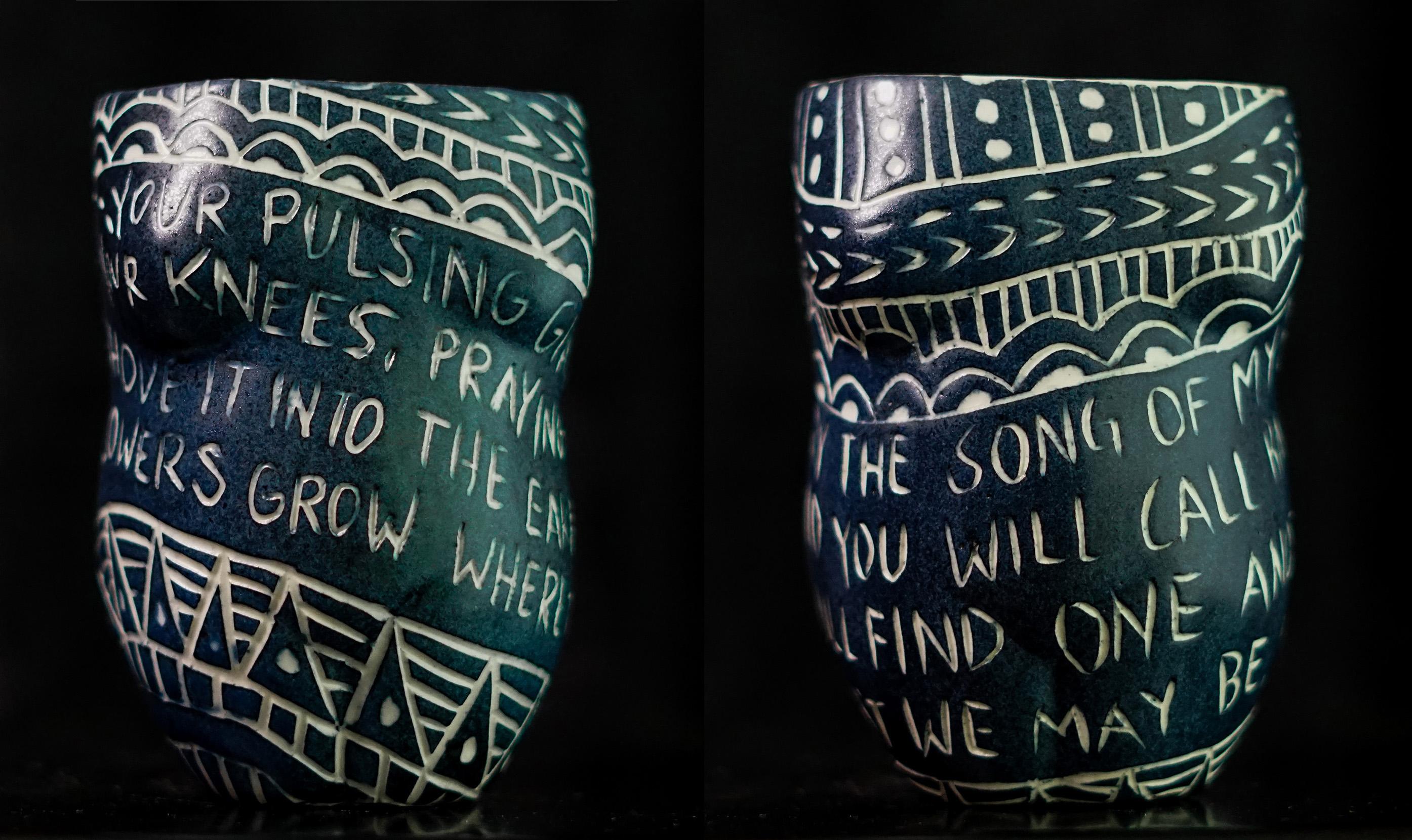 Alex Hodge Abstract Sculpture - Your Pulsing Giant Heart and Carry the Song Diptych