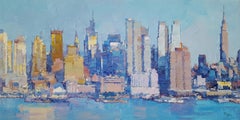 New York City 9 - American cityscape landscape oil painting contemporary artwork