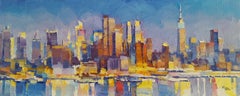 NYC IXI - abstraction NYC cityscape landscape painting modern urban architecture