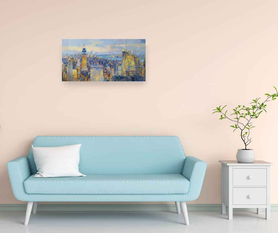 Dieses außergewöhnliche Kunstwerk ist derzeit in der Signet Contemporary Art Gallery und online ausgestellt und zu verkaufen.

Tauchen Sie ein in die pulsierende Energie von New York City mit Alex Hook Krioutchkovs fesselndem Meisterwerk 