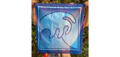 Blue Wave, Screenprint on Cotton, 2020 by Alex Israel