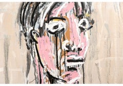 Alex Itin 'Siglo XX-XXI' Acrílico contemporáneo sobre tabla, Retrato de torso