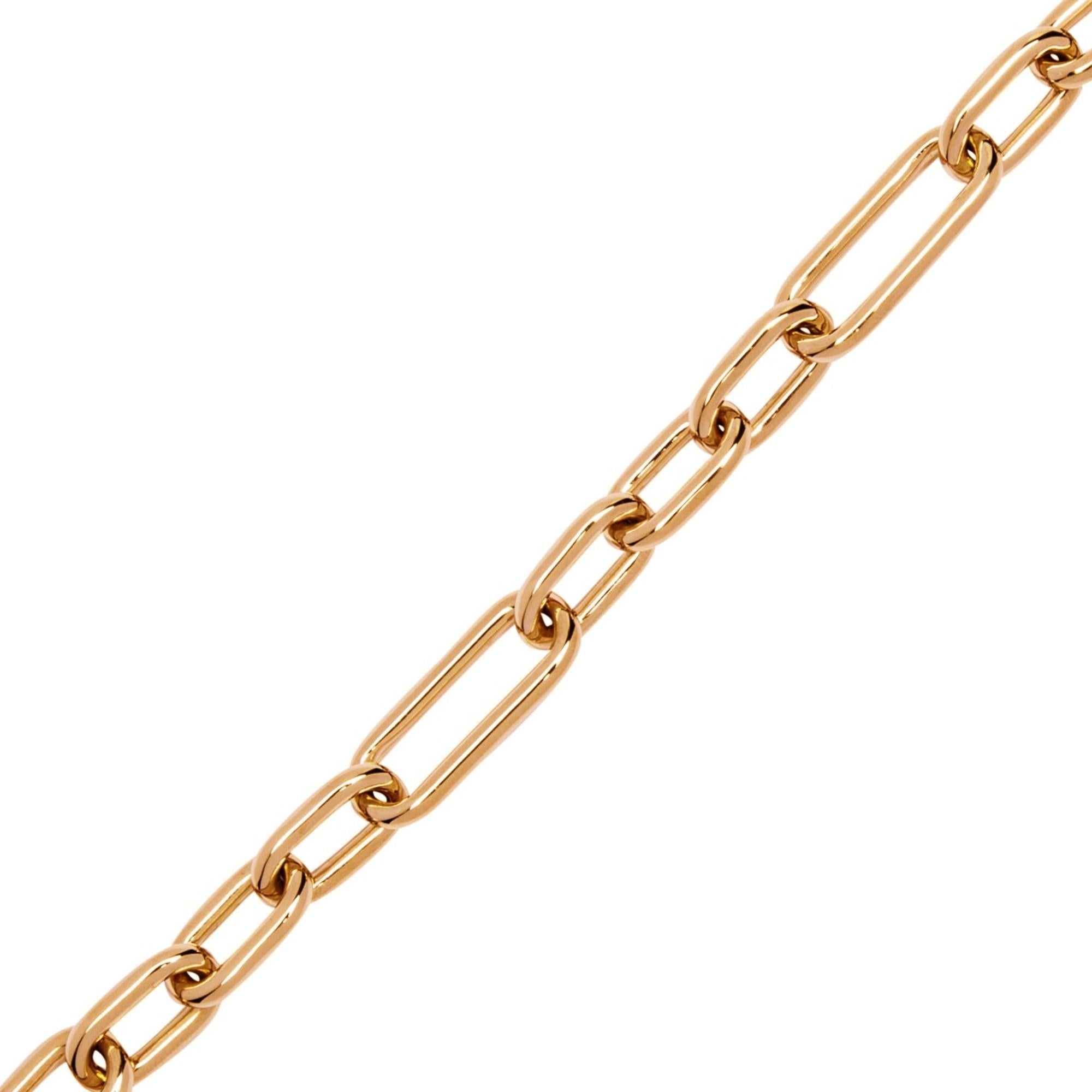 Alex Jona 18 Karat Rose Gold Link Chain Bracelet For Sale 1