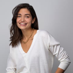 Collana a catena A Link in oro rosa 18 carati di Alex Jona