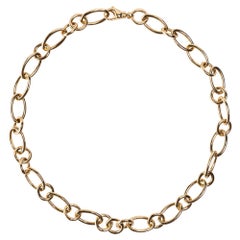 Collana a catena A Link in oro rosa 18 carati di Alex Jona