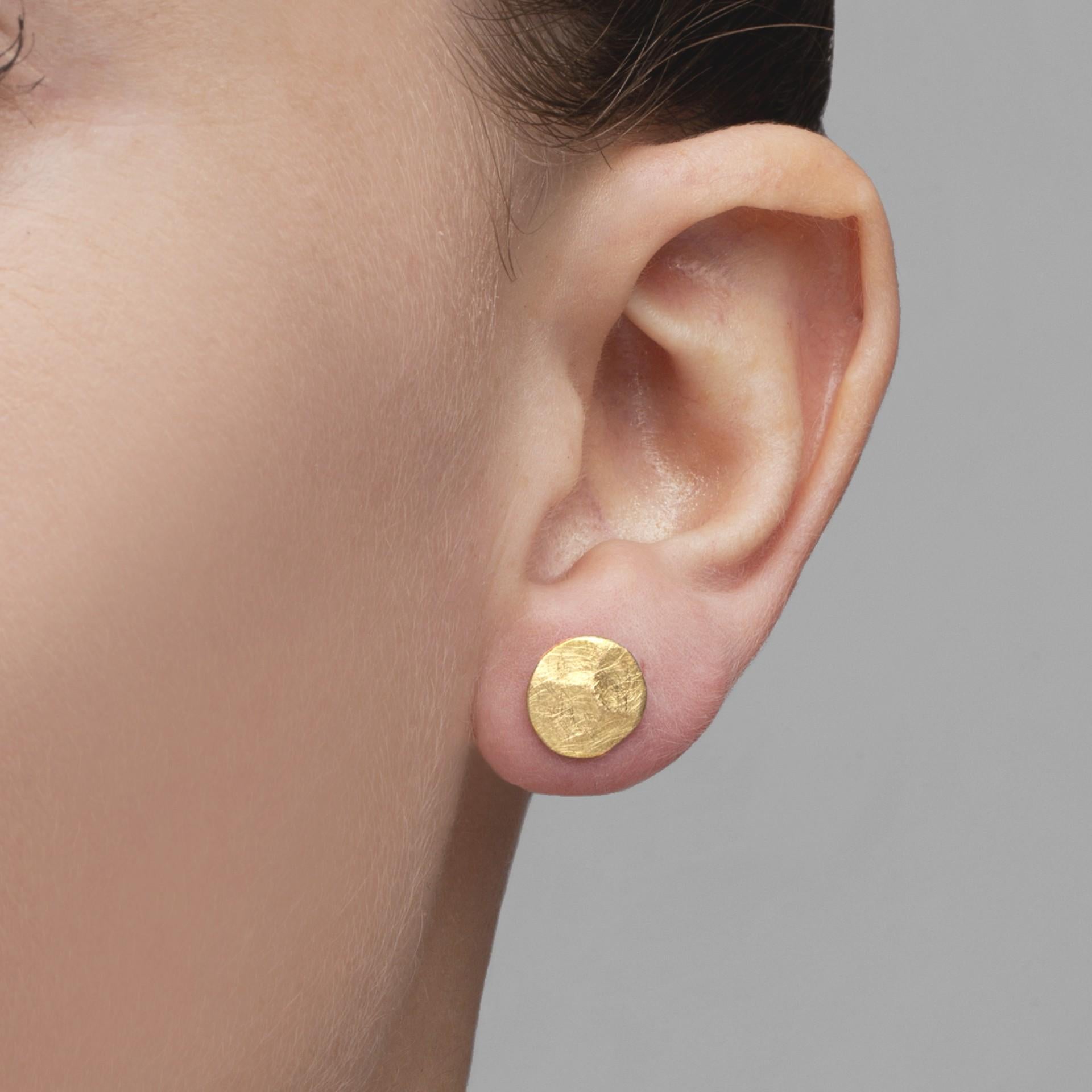 Women's Alex Jona 18 Karat Rose Gold Stud Earrings For Sale