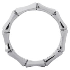 Alex Jona, bague jonc bambou en or blanc 18 carats