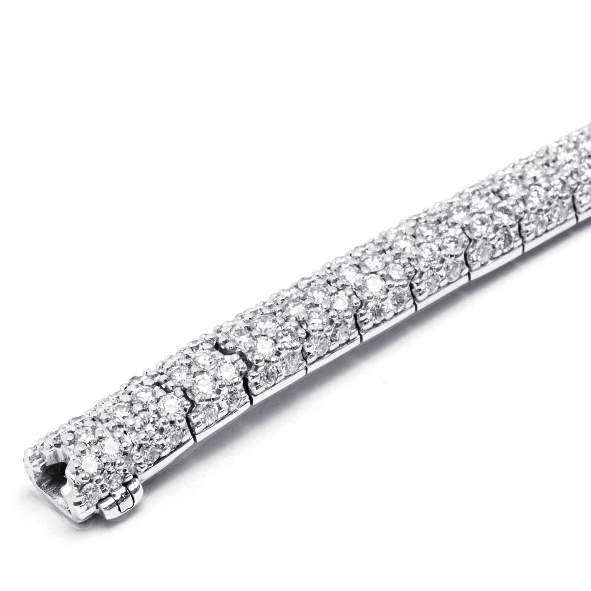 Bracelet Alex Jona en or blanc 18 carats et diamants blancs en vente 1