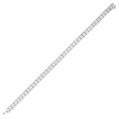 Alex Jona 18 Karat White Gold White Diamond Bracelet