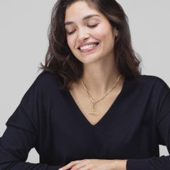 18 Karat Yellow Gold Albert Watch Link Chain Necklace