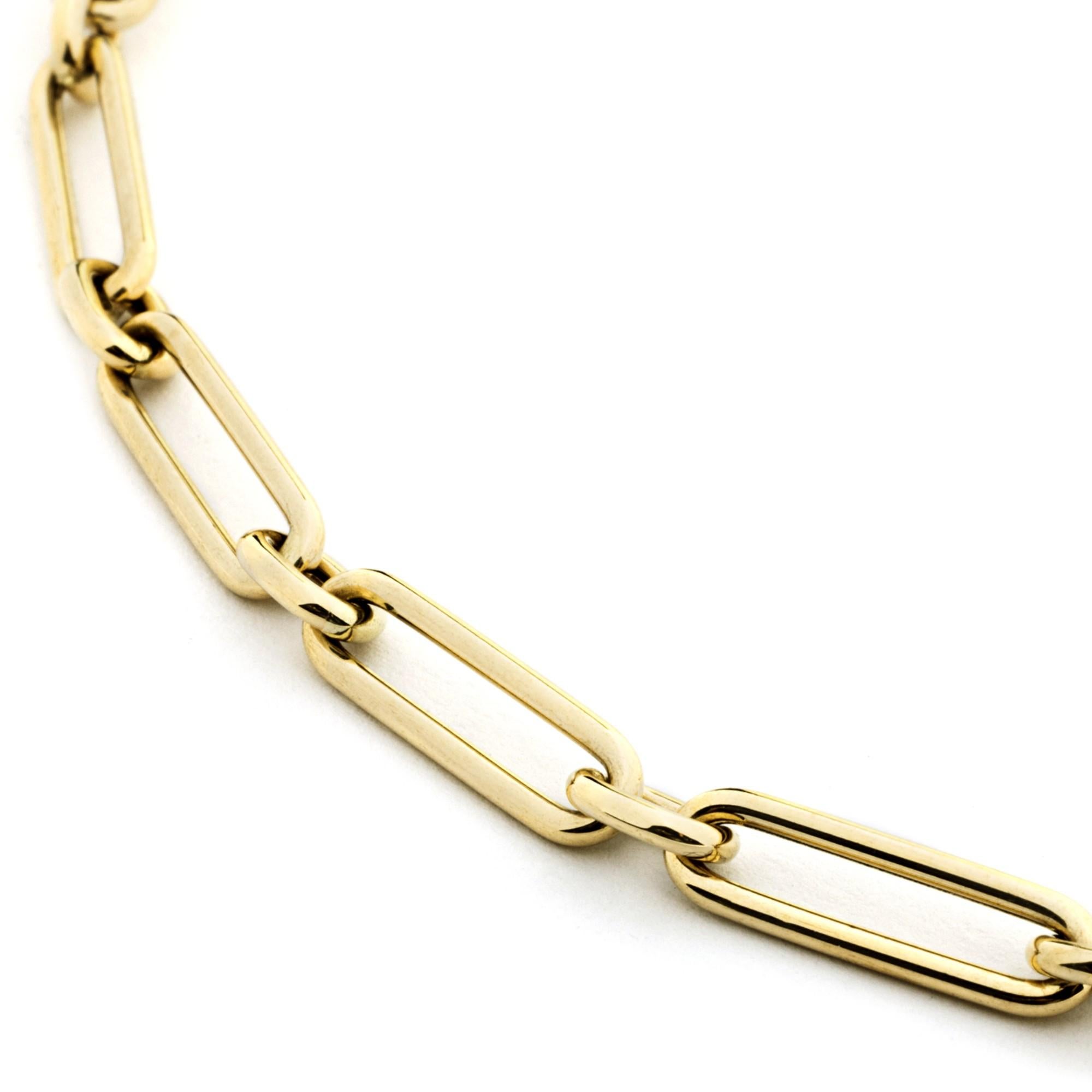 18 Karat Gelbgold Albert Uhr Gliederkette Halskette für Damen oder Herren im Angebot