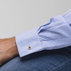 Alex Jona 18 Karat Yellow Gold Button Cufflinks