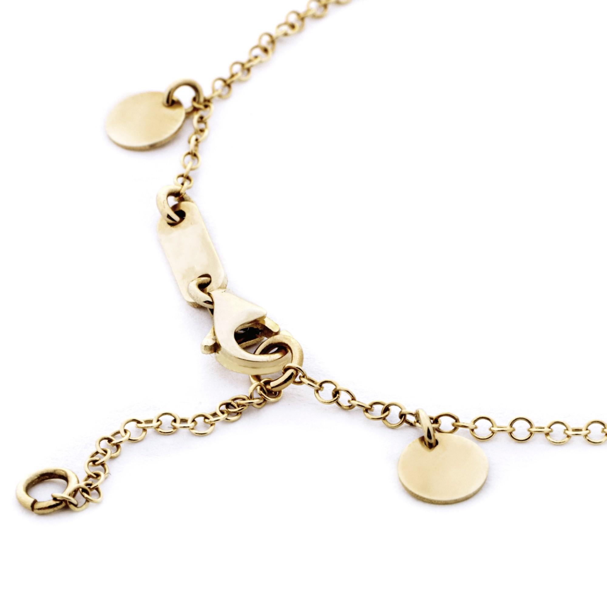 Alex Jona 18 Karat Yellow Gold Charm Chain Bracelet For Sale 2