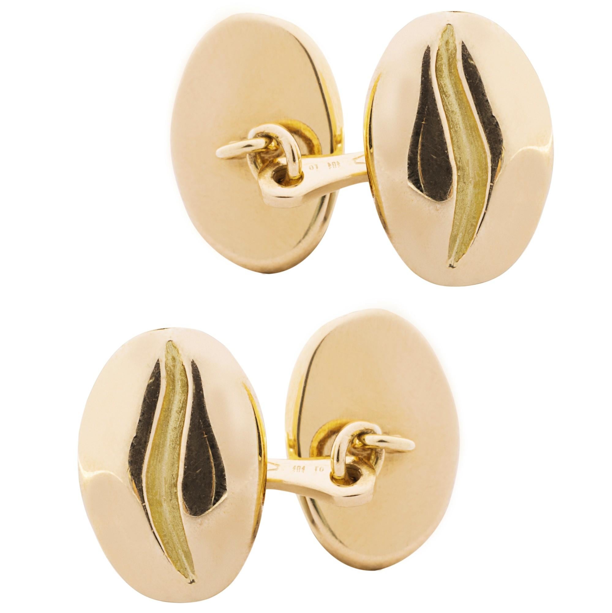 coffee cufflinks