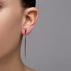 Alex Jona 18 Karat Yellow Gold Dangle Pendant Earrings