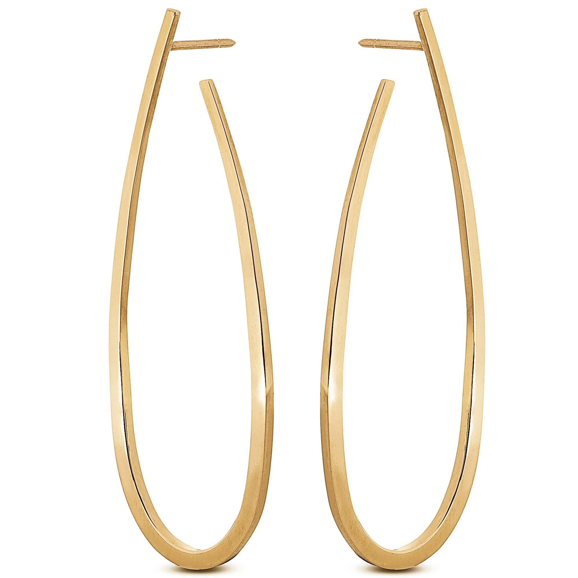 Alex Jona 18 Karat Yellow Gold Dangle Pendant Earrings In New Condition For Sale In Lugano, CH