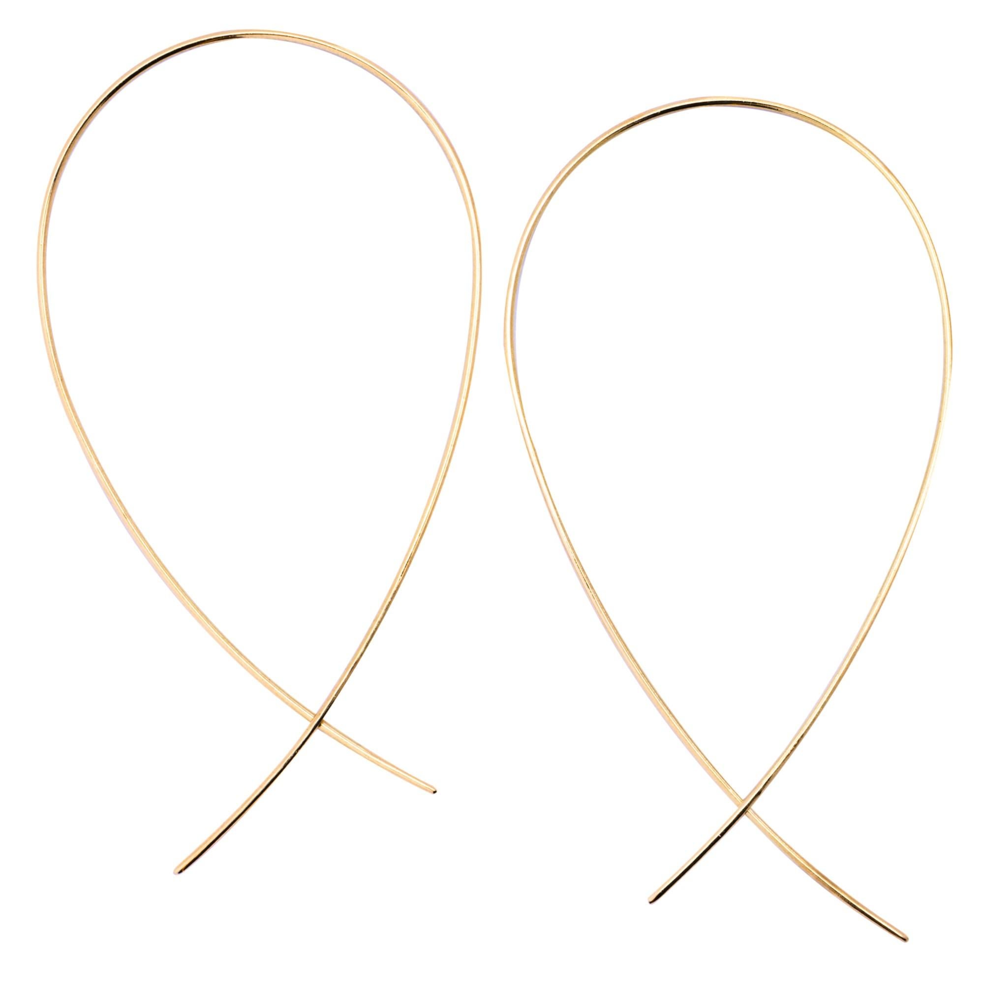 Alex Jona 18 Karat Yellow Gold Dangle Pendant Earrings In New Condition For Sale In Torino, IT