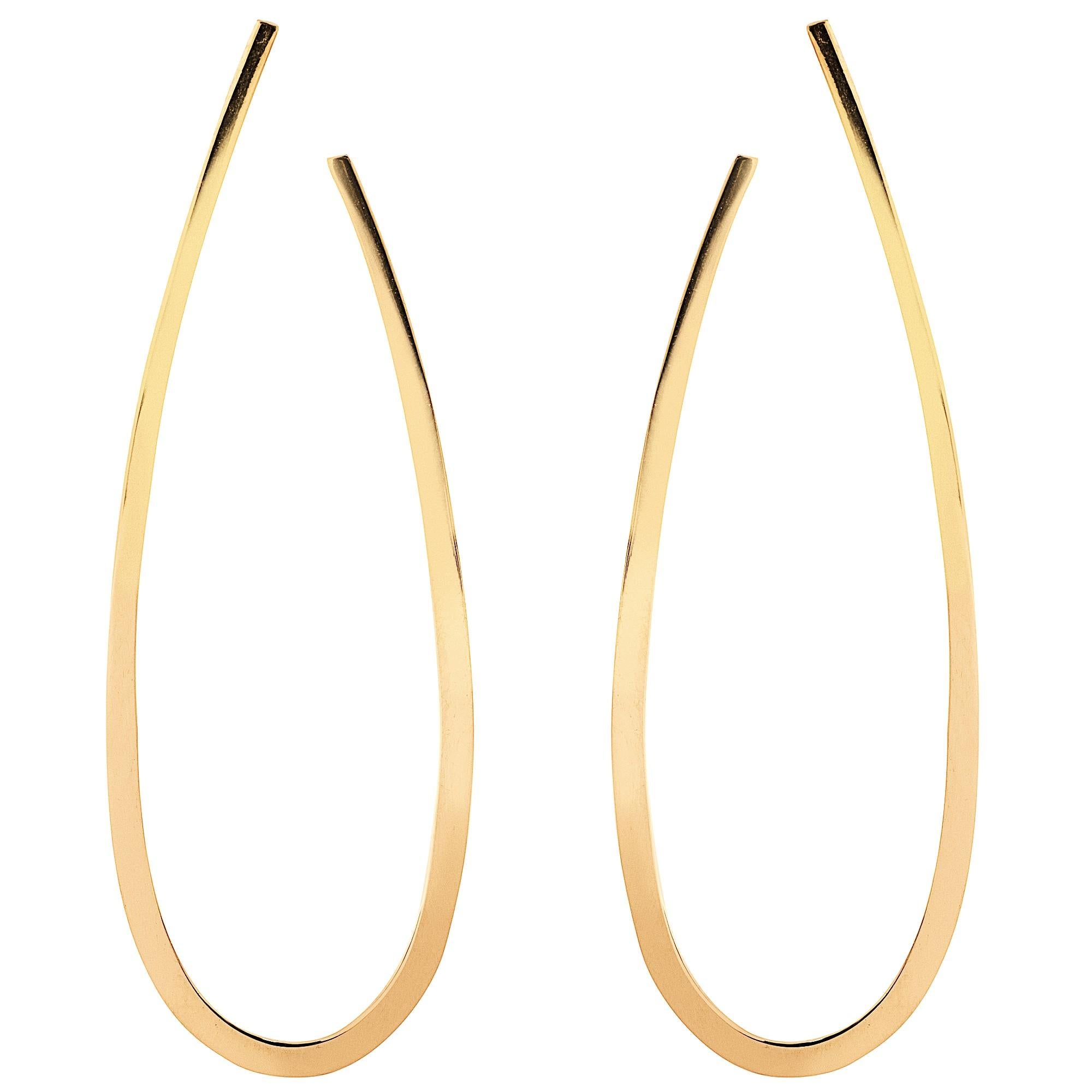 Alex Jona 18 Karat Yellow Gold Dangle Pendant Earrings For Sale 1