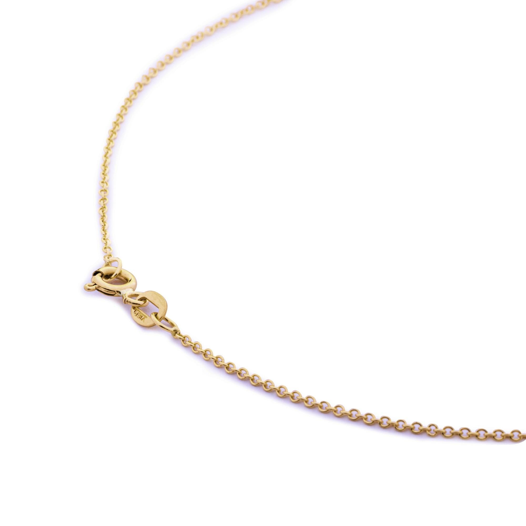 Alex Jona 18 Karat Yellow Gold Dog Bone Chain Necklace Pendant  For Sale 1
