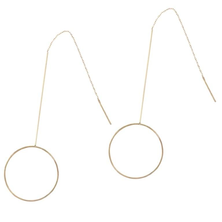 Alex Jona 18 Karat Yellow Gold Drop Earrings In New Condition For Sale In Torino, IT