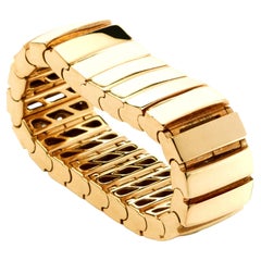 Alex Jona 18 Karat Yellow Gold Flexible Band Ring