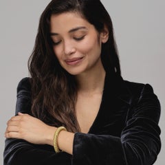 Alex Jona 18 Karat Yellow Gold Flexible Link Bracelet