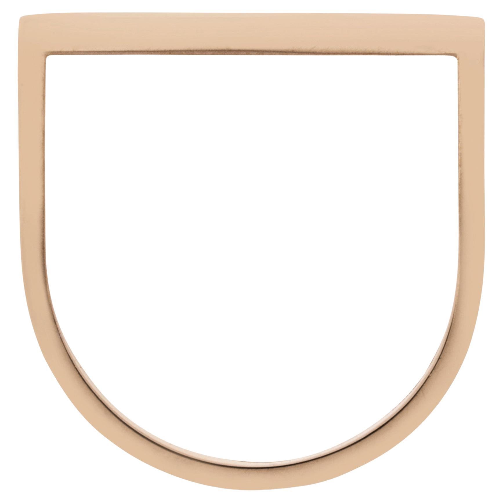 Alex Jona Geometrischer Essential-Ring aus 18 Karat Gelbgold im Angebot