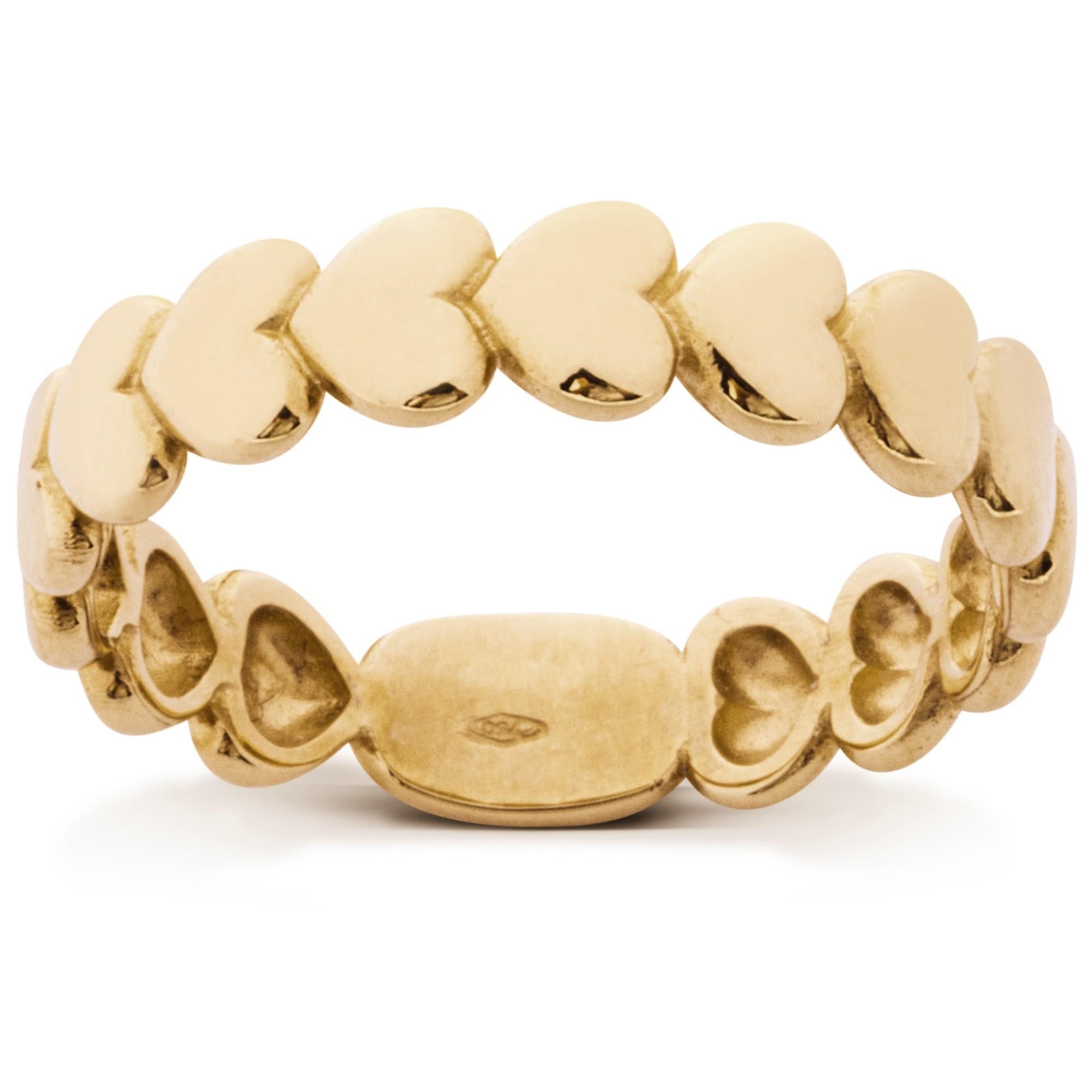 Alex Jona, bague cœur en or jaune 18 carats Neuf - En vente à Lugano, CH