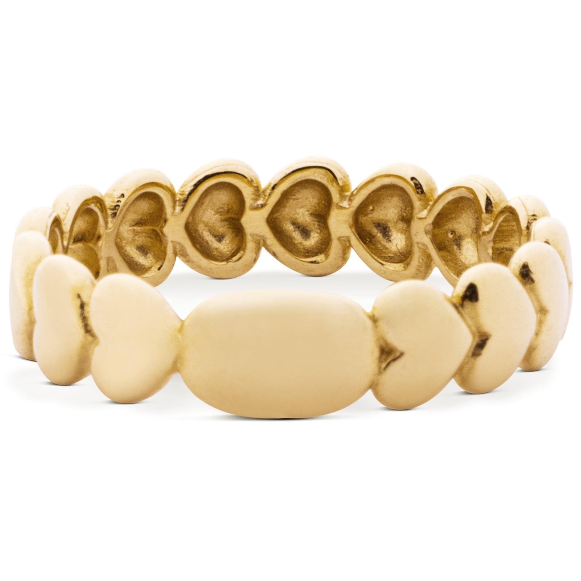 Alex Jona, bague cœur en or jaune 18 carats en vente 4