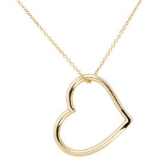 Alex Jona 18 Karat Yellow Gold Heart  Pendant Necklace